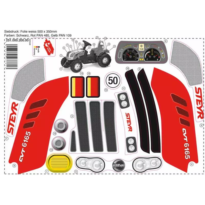 Adhesivo para rollyKid Steyr 6165 CVT