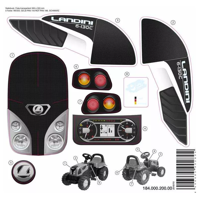 Pegatina RollyKids Landini