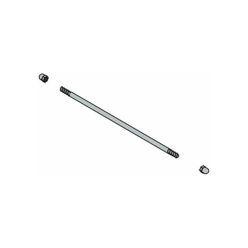 Eje roscado galvanizado 8x187