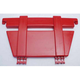 Parrilla delantera/trasera rojo magma