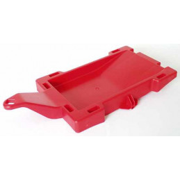 parte inferior rojo magma