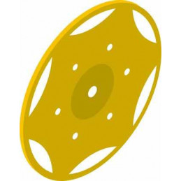 Tapacubos grande, amarillo