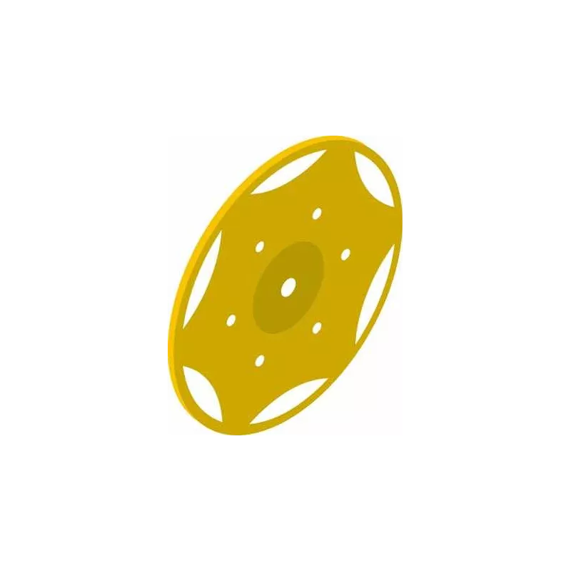 Tapacubos grande, amarillo