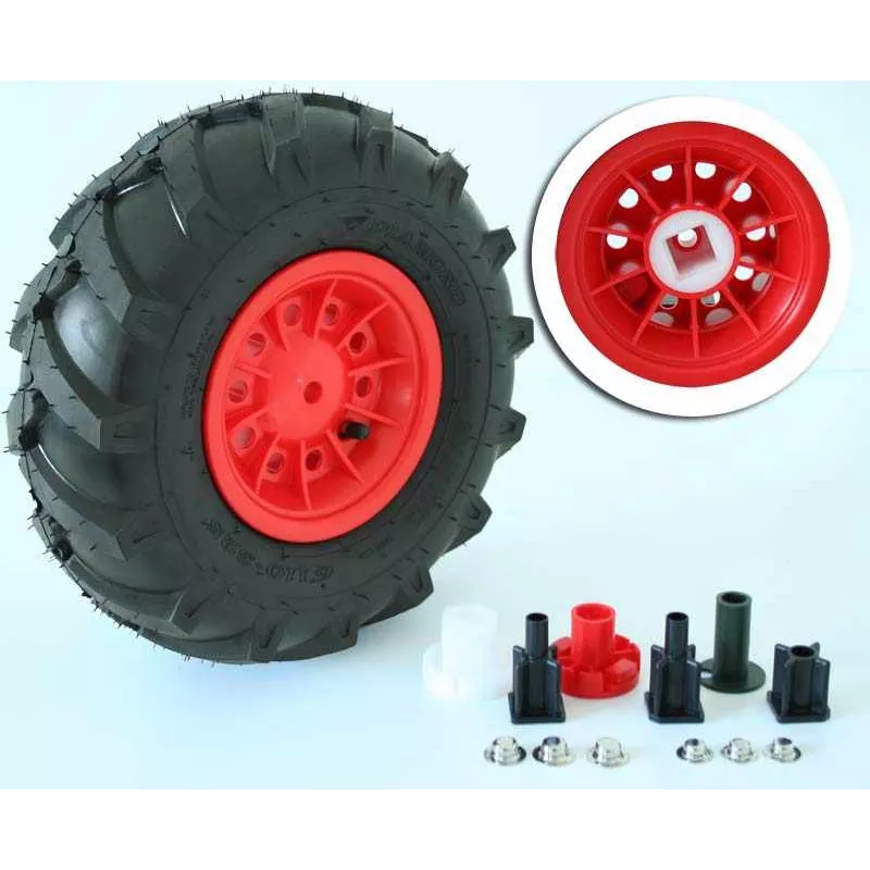 Rueda Neumático 6" 325-110, derecho