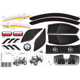 Pegatina rolly Farmtrac New Holland