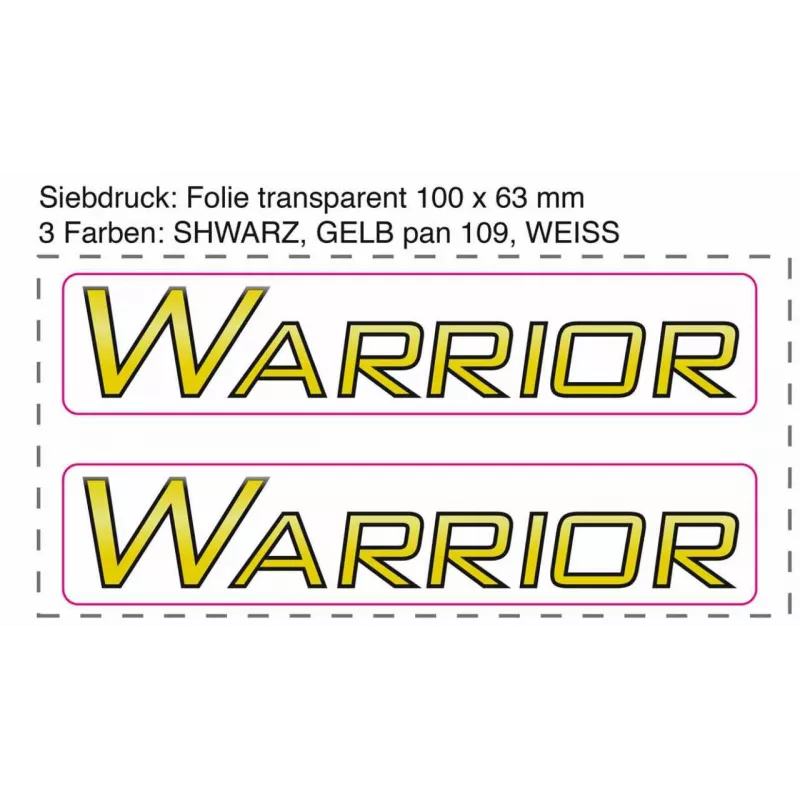 Pegatina Warrior