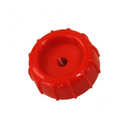 Tuerca roja de fijación del asiento