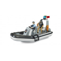Bote policía bworld con policía, buceador y accesorios