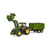 John Deere 7R 350 con pala y remolque