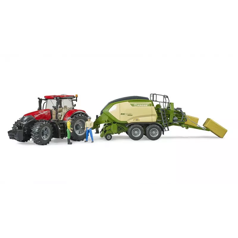 Krone BiG Pack 1290HDP VC con 2 pacas de heno