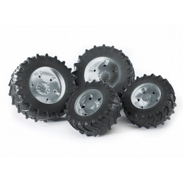 Neumáticos gemelos, color plata serie 3000