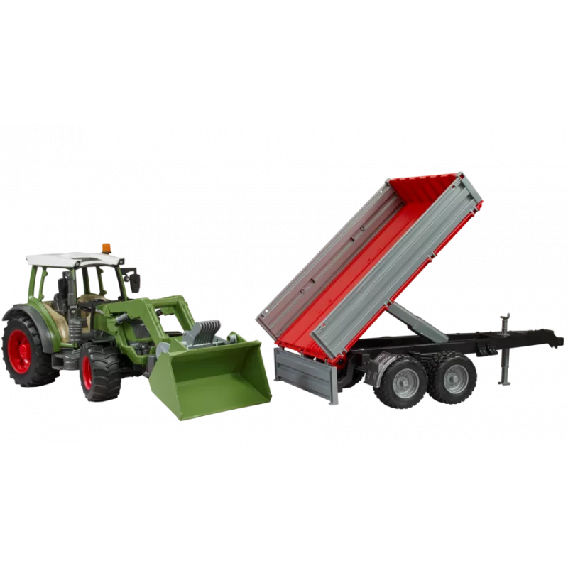 Fendt Vario 211 con cargador y remolque