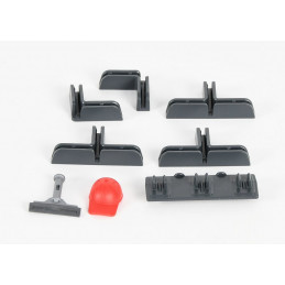 Piezas pequeñas en la bolsa de la gasolinera