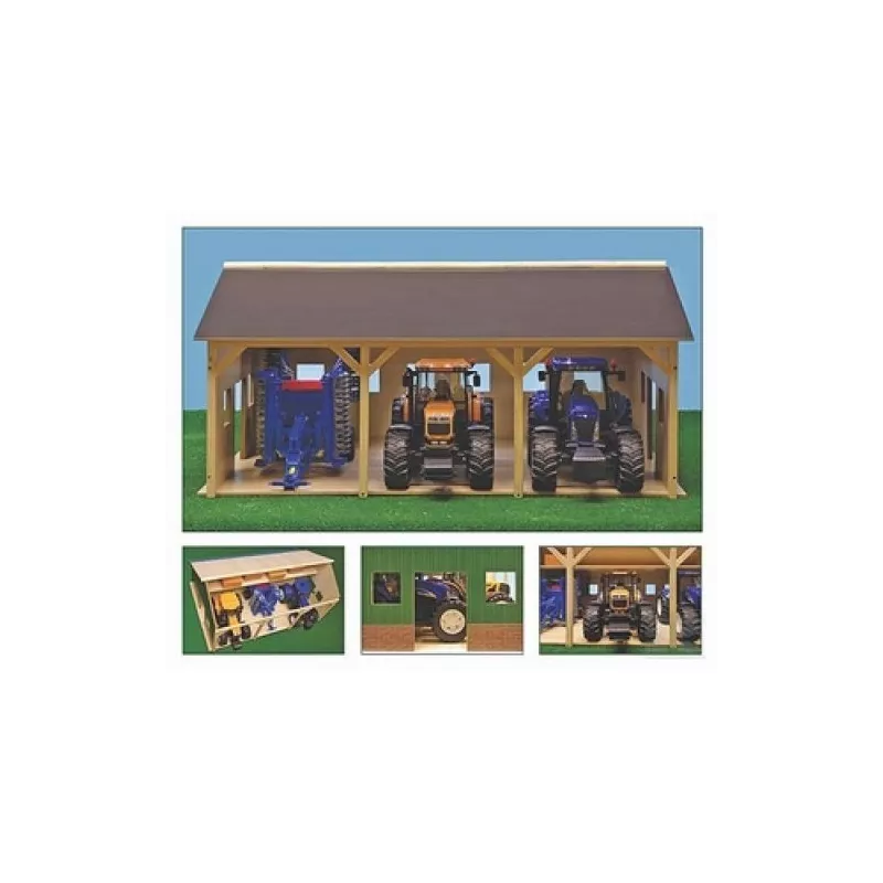 Hangar para 3 tractores - escala 1:16