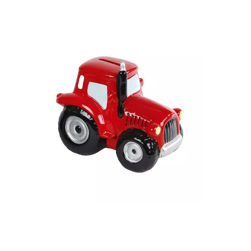 Tractor Hucha rojo cerámica