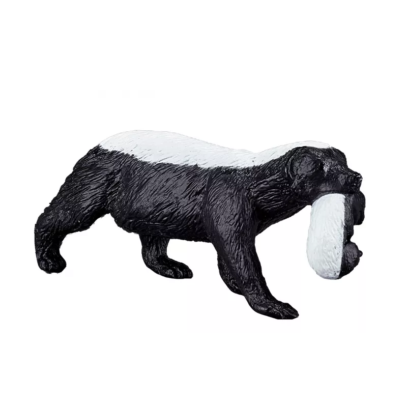 Tejón de miel hembra con cachorro