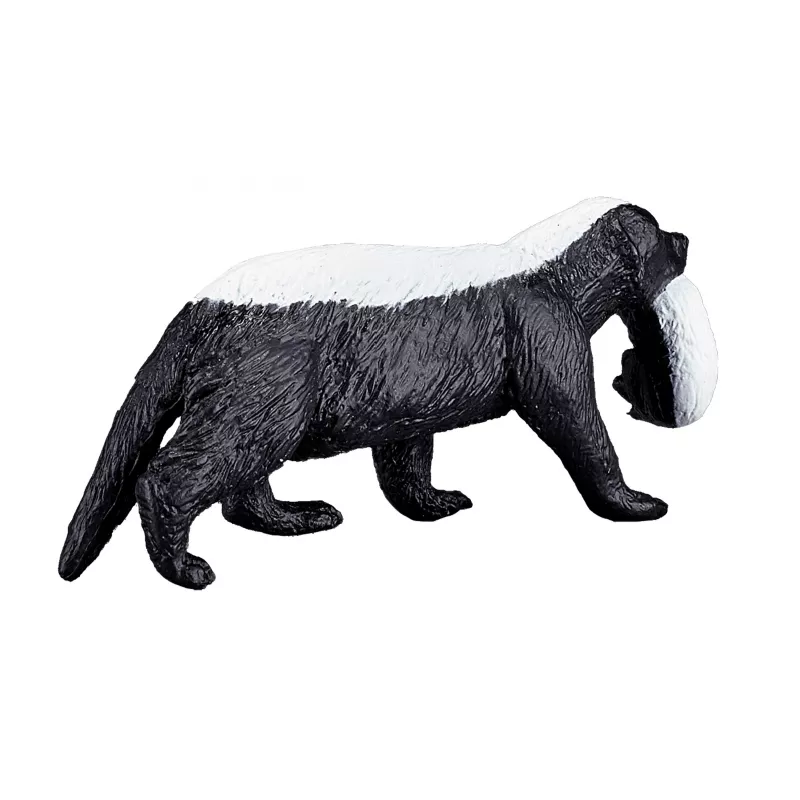 Tejón de miel hembra con cachorro